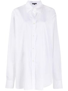 Ann Demeulemeester oversize striped shirt - White