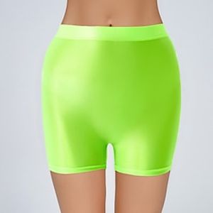 Activewear Exotic Dancewear Pole dance Shorts Pure Color Splicing Women's Training Daily Wear High Nylon Lightinthebox