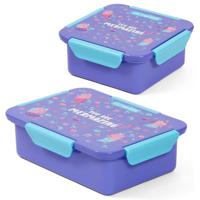 Eazy Kids Lunch Box Set Mermaid - Purple