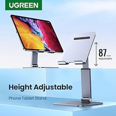 UGREEN Tablet Stand Holder For New iPad Samsung Phone Stand Foldable Aluminum Laptop Stand Notebook Stand Support iPad Pro Lightinthebox