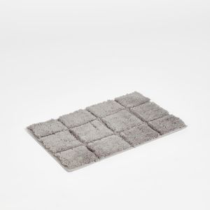 Checked Plush Bath Mat - 40x60 cms