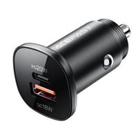 Acefast Fast Charge Car Charger B1 38W (1xUSB-C+ 1xUSB-A) , Black