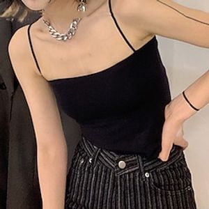 Women's Camisole Camis Pink Army Green Brown Plain Backless Sleeveless Holiday Weekend Streetwear Casual Strapless Crop Slim One-Size Lightinthebox