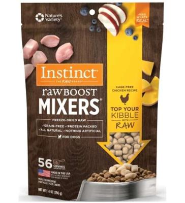 Instinct Raw Boost Mixers Chicken Freeze Dried Dog Food Topper 14OZ