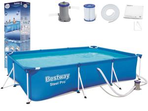 BestwayDeluxe Splash Frame Pool Set with filter pump 118" x 79" x 26"/3.0m x 2.01m x 66cm 3300L