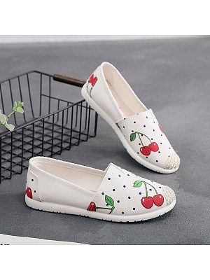 Summer Casual Print Flats