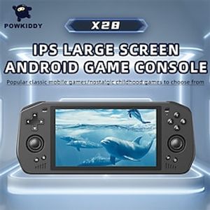 Powkiddy X28 Retro Handheld Gaming Console Arcade, 4G64G 5.5-inch T618 Arcade Video Game Console, Support WiFi  Bluetooth, 5000mAh Battery Lightinthebox