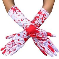 Halloween Gloves Costume Wizard Gloves Attached Long Nail Glitter Fancy Dress Vampire Cosplay Elbow Gloves Breathable Gloves with Claw Accessories for Halloween Carnival Ideal Gift miniinthebox - thumbnail