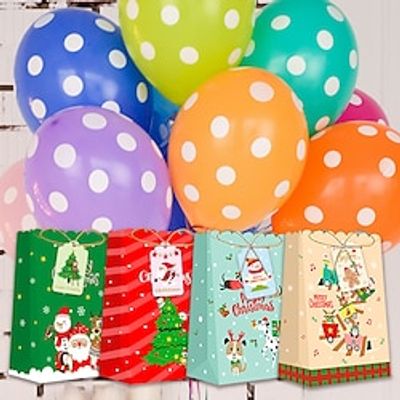 12pcs Gift Bags for Christmas, Christmas Advent Calendar Gift Bags, 12 Day Countdown Calendar Hanging Bags, 2023 Christmas Kraft Paper DIY Bag with Rope  Label miniinthebox