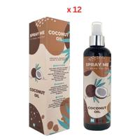 M-Lab Spray Me Coconut Oil Tanning Spray, 280mlX12