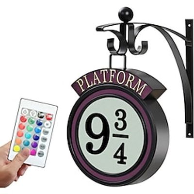 Retro Hanging Night Light, Movie Metal Wall Mount Platform Night Light, Home Decor Logo Light LED Light Decoration, Gift for Movie Lovers Lightinthebox