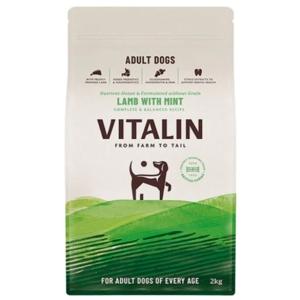 Vitalin Lamb & Mint Dog Dry Food - 2Kg ( Exp 25/4/2025)