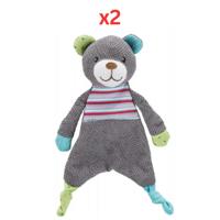 Trixie Junior Bear Plush Toy For Dogs Grey - 28cm (Pack Of 2)