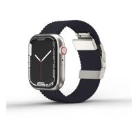 AmazingThing 45mm Titan Weave Braided Sport with Titanlink Band for Apple Watch Series 7 - Light Shadow Black - thumbnail