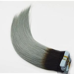 Tape In Hair Extensions Remy Human Hair Human Hair Pack Straight Ombre Hair Extensions miniinthebox