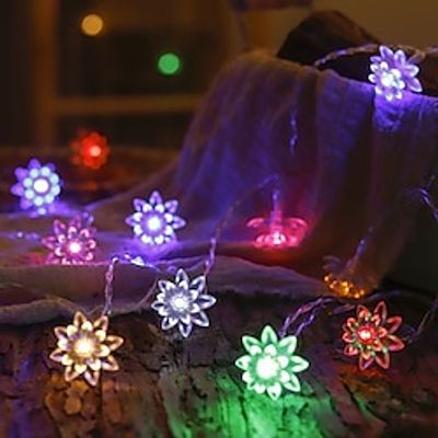 LED 3D Flower String Lights 6M 3M AA Battery Power Holiday StringFairy Lights Flexible String Light For Christmas Holiday Wedding Party Decoration Lighting miniinthebox LED 3D Flower String Lights 6M 3M AA Battery Power Holiday StringFairy Lights Flexible String Light For Christmas Holiday Wedding Party Decoration Lighting miniinthebox