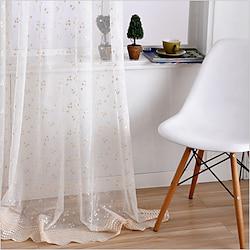 One Panel Mediterranean Style High-End Embroidered Window Screen Living Room Bedroom Dining Room Semi Transparent Screen Curtain Lightinthebox