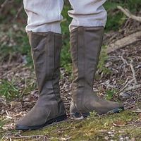 Men's Women Boots Cowboy Boots Retro Medieval Boots Renaissance Boots Walking Classic Casual Outdoor Daily Faux Leather Waterproof Comfortable Mid-Calf Boots Loafer Black Brown Dark Coffee Fall Winter miniinthebox - thumbnail