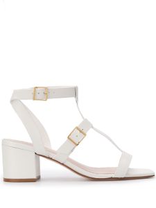 Schutz open toe side buckle sandals - White