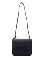 Small V Sling Shoulder Bag - Black - thumbnail