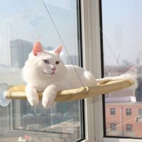 Pet Cat Hammock Bed Warm Soft Kitten Large Hanging Bed Pet Hammock Window-Mounted Seat Mat