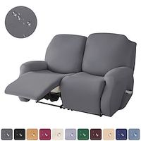 Water Repellent Recliner Loveseat Slipcover,1 Set of 6 Pcs Dual Recliner Sofa Covers for 2 Seat Dual Reclining Loveseat Couch, Stretch Soft Spandex Furniture Protector with Elasticity Lightinthebox - thumbnail