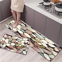 Cobble Stone Area Rug Kitchen Mat Non-Slip Oil Proof Floor Mat Livingroom Rug Indoor Outdoor Mat Bedroom Decor Bathroom Mat Entrance Rug Door Mat Lightinthebox