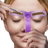 8 In 1 Reusable Eyebrow Stencil Beauty Makeup Brow Stamp Template Eyebrows Shape Set Eye Brow Makeup Tools And Accessories Lightinthebox - thumbnail