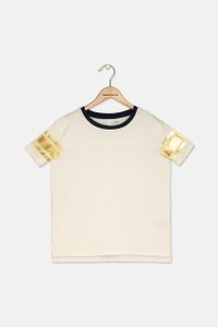 Kids Boys Short Sleeve T-Shirt  Ivory Combo