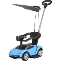 Lamborghini Handle With Canpoy Push Car - Blue (UAE Delivery Only)