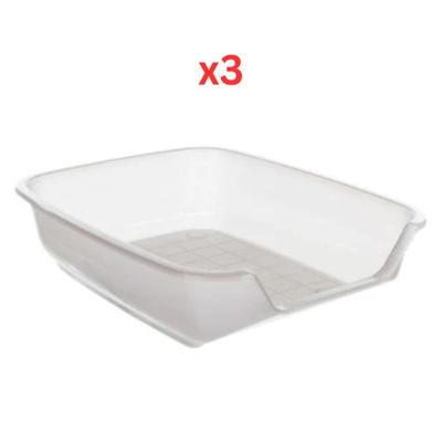 Trixie Nuno Litter Tray For Kittens & Small Pets - Brown 28X36X9cm (Pack Of 3)