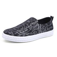 Men Canvas Low-top Breathable Skateboarding Shoes Slip On Casual Trainers