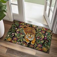 Tiger Jungle Doormat Non-Slip Oil Proof Rug Indoor Outdoor Mat Bedroom Decor Bathroom Mat Entrance Rug Door Mat Lightinthebox