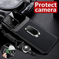 Leather Magnetic Ring Stand Holder Phone Cases For Samsung Galaxy S20 Ultra S20 Plus A51 A71 A91 A81 S10 Plus S10e S10 lite S9 Plus S8 Plus A70 A50 A30 A20 A10 A72018 Note 10 Plus Note 9 Note 8 Cover miniinthebox - thumbnail