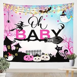 Halloween Pink Pumpkin Hanging Tapestry Wall Art Large Tapestry Mural Decor Photograph Backdrop Blanket Curtain Home Bedroom Living Room Decoration miniinthebox