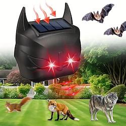 Solar Powered Animal Repeller Solar Ultrasonic Animal RepellentDeterrent Cat/Bird Repeller Frighten Animals Sonar Repellent Lightinthebox