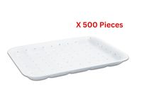 Hotpack Meat Tray Foam Absorbent White - 500 pieces - 13AB