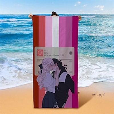 Rainbow LGBT Pattern Beach Towel Beach Blanket Bath Towel for Adults and Kids,Compact Sand Free Swim Pool Blanket for Outdoor Traveling on Vacation Beach Accessories Lightinthebox