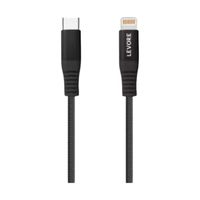Levore 6ft Nylon Braided Usb C To Lightning Cable-(Black)-(LC4222-BK)
