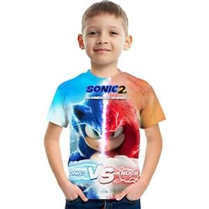 Fashion Letter Pattern Printed Short Sleeve T-Shirt Fashion 3D Printed Colorful Shirts For Boys And Girls Lightinthebox