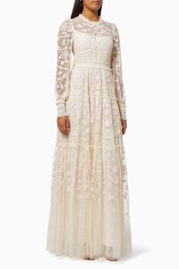 Emilana Gown in Embroidered Kisses Tulle