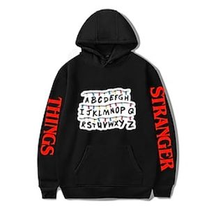 Inspired by Stranger Things Eleven Hellfire Club Hoodie Anime 100% Polyester Anime Harajuku Graphic Kawaii Hoodie For Men's / Women's / Couple's miniinthebox