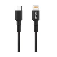 Levore 6ft Pvc Usb C To Lightning Cable-(Black)-(LC4121-BK)