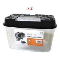 M-Pets Habitat XL (L34.8xW22.3xH21.5cm) Pack Of 2