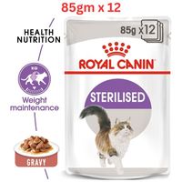 Royal Canin Feline Health Nutrition Sterilised Gravy Wet Food Pouches Cat Wet Food