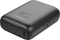 Promate USB-C Power Bank, World's Smallest 10000mAh Portable Charger With 20W USB-C Power QC 3.0 22.5W Port & Over-Heating Protection Acme PD20, Black - ACME-PD20.BLACK (UAE Delivery Only)