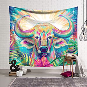Wall Tapestry Art Decor Blanket Curtain Hanging Home Bedroom Living Room Decoration Polyester Colorful Cow Lightinthebox