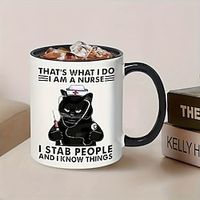 Cat Mug - 'Touch My Coffee' Mug: Funny Quote Coffee Cup, Ideal Gift for Friend, Sister, Cat Mom - Ceramic Mug for Coffee Drinkers and Kitty Owners - 11 Oz Lightinthebox