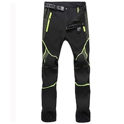 Men's Cargo Pants Cargo Trousers Hiking Pants Button Elastic Waist Zipper Pocket Color Block Comfort Breathable Casual Daily Holiday Sports Fashion Black Pink Lightinthebox