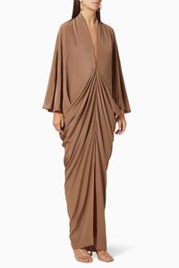 Phoebe Silk Draped Maxi Dress
